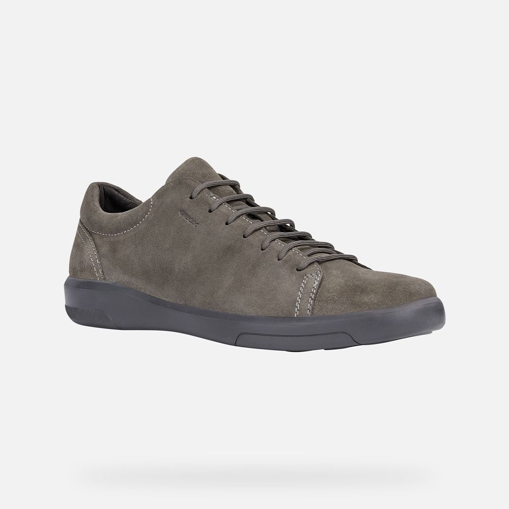 Sapatos Casuais Geox Homem Cinzentas Escuro - Samuele - DVFKH5813